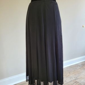 Dressbarn Maxi A-line Black Skirt